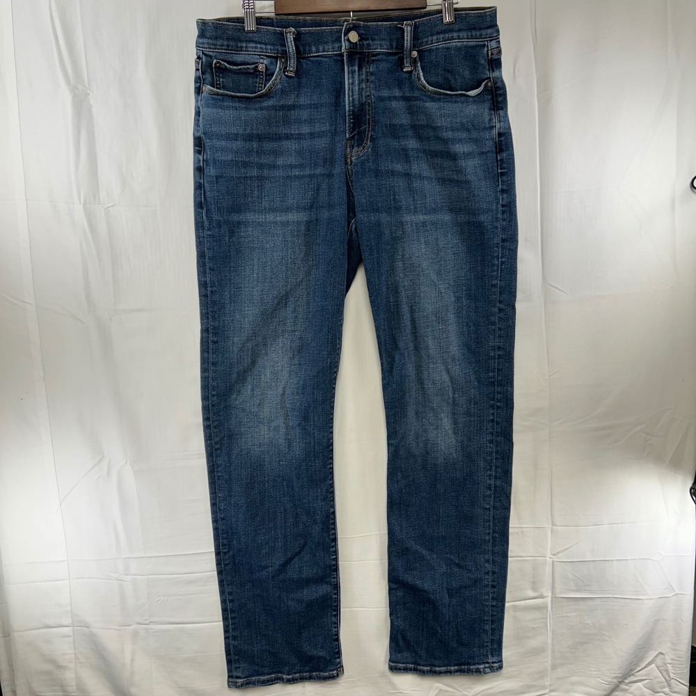Lucky Brand 363 Vintage Straight Jeans Mens 34x34 Blue Coolmax Stretch
